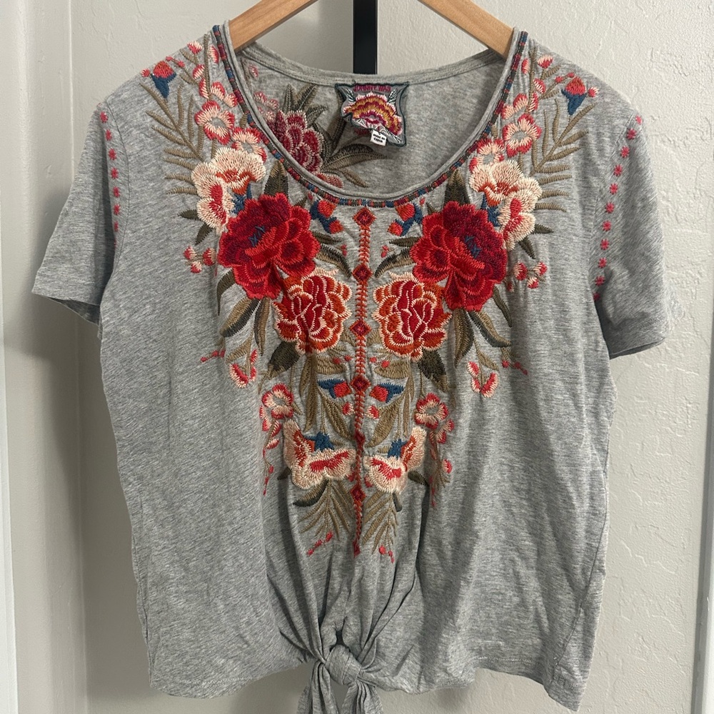 Johnny Was Embroidered Top